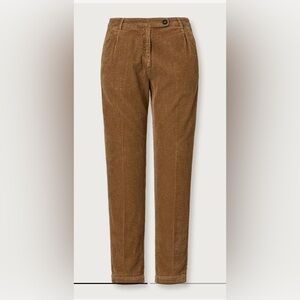 Massimo Alba Cotton Velvet Corduroy Trousers 70s Orange Mustard Yellow Size 36